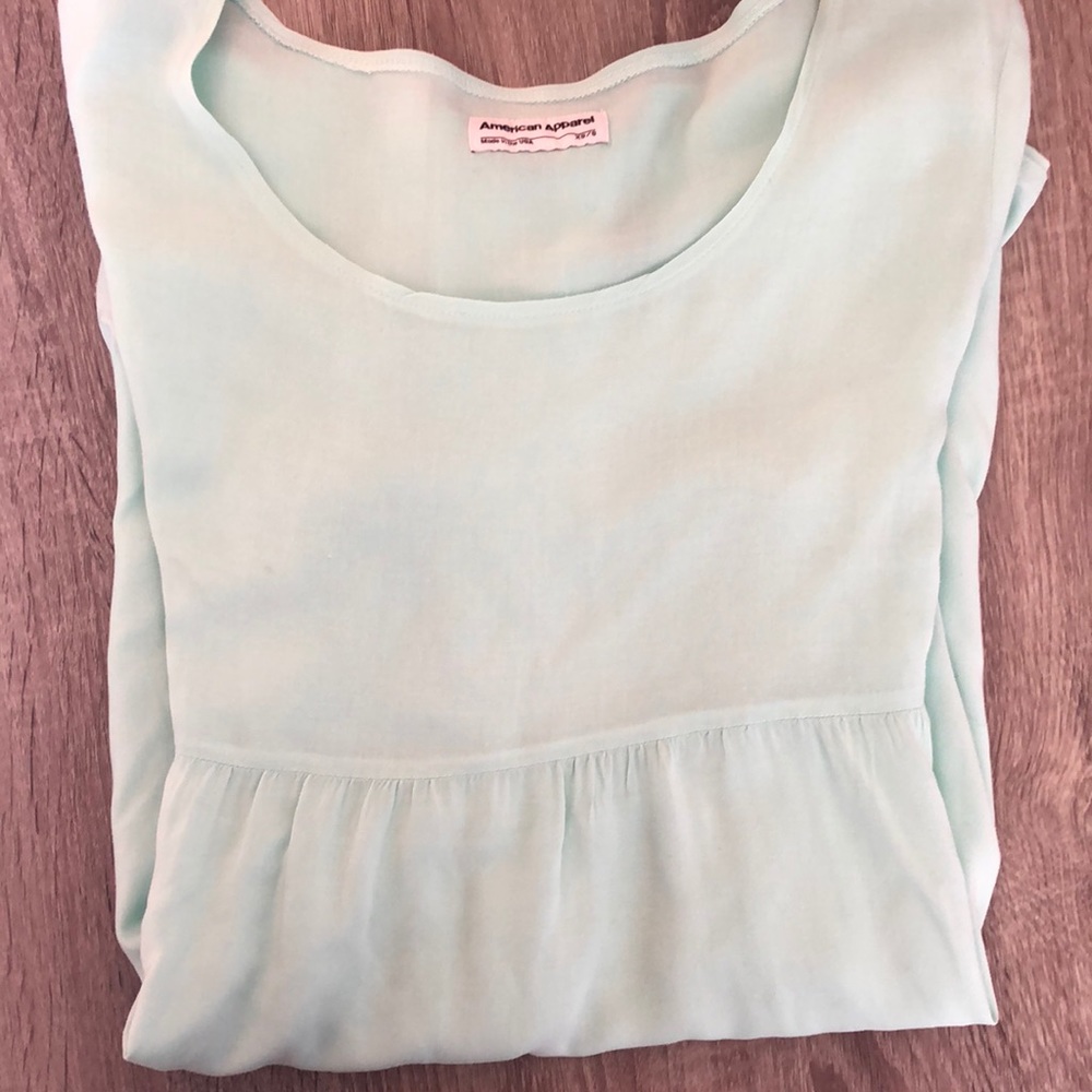 American apparel Xsmall mint green dress